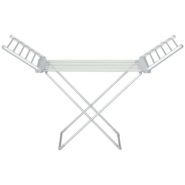 Elektrisk tørrestativ, 144x53x91 cm, sølv Elektrisk tørrestativ, 144x53x91 cm, sølv