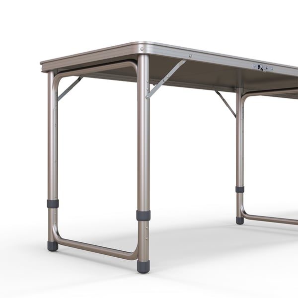 Campingbord, 240x60x54-70 cm, Sort