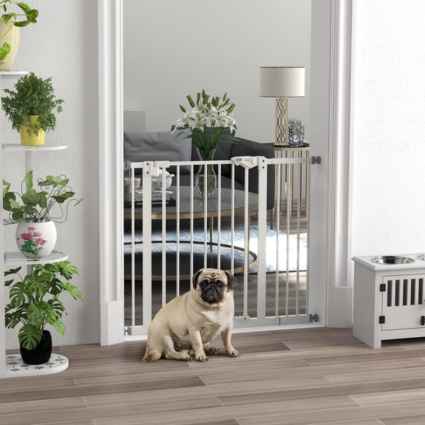 Hundgrind, 74-80x87-94 cm, Vit