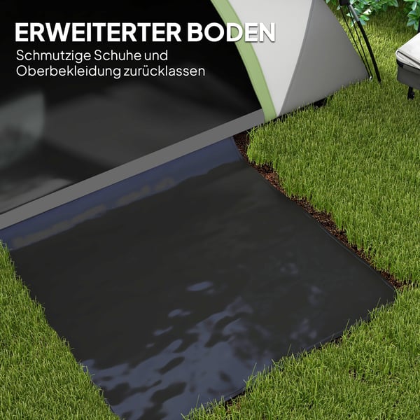 Dome telt, 210x150x110 cm, grøn