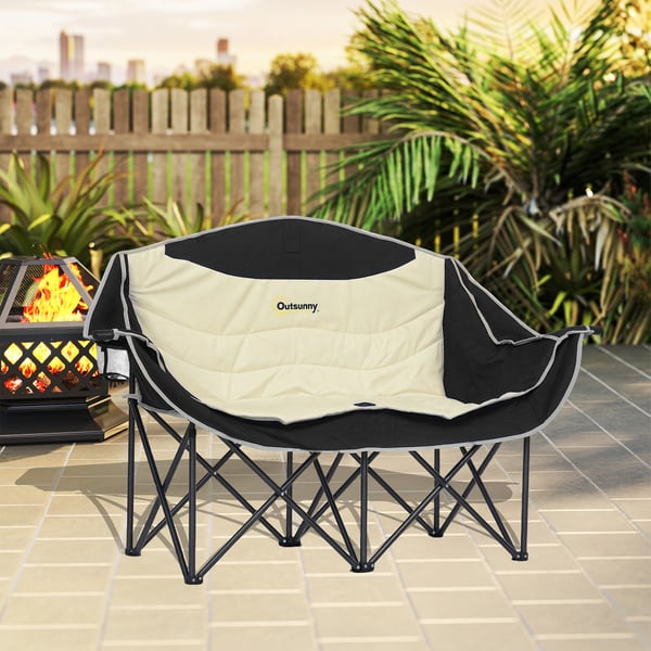 Campingstol, 134x50x92 cm, Khaki
