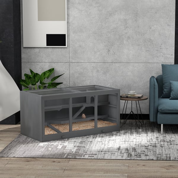 Lille kæledyrsburet, 115x57x55 cm, Grå