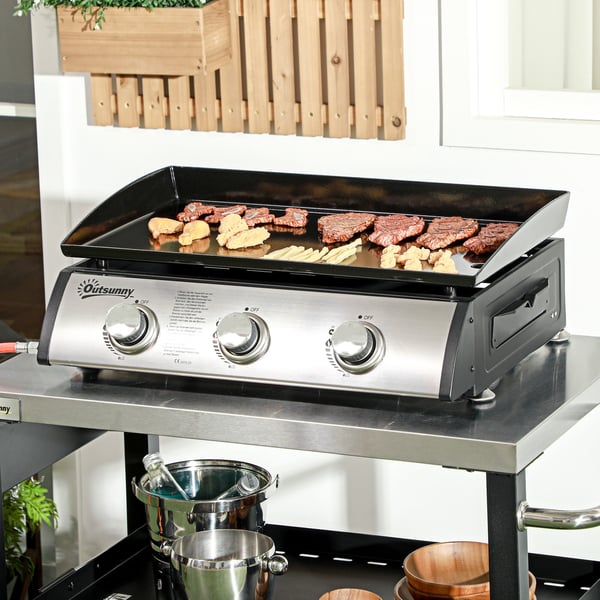 Gasolgrill, 63x47x25 cm, Svart
