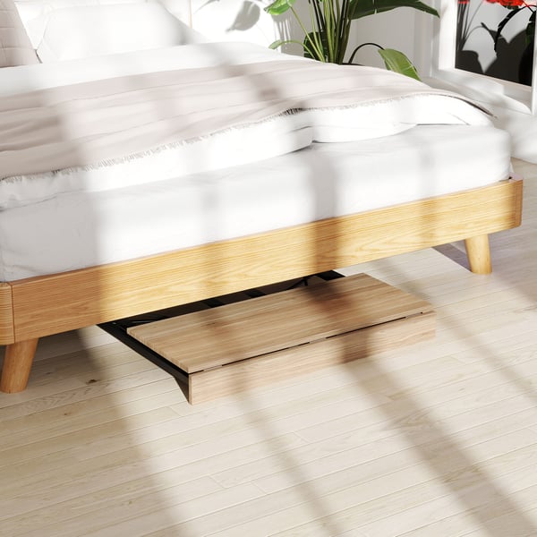Sammenklappeligt skrivebord, 80x40x75 cm, eg