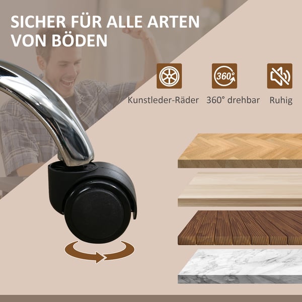 Kontorsstol, 67x72x111-119 cm, Grå