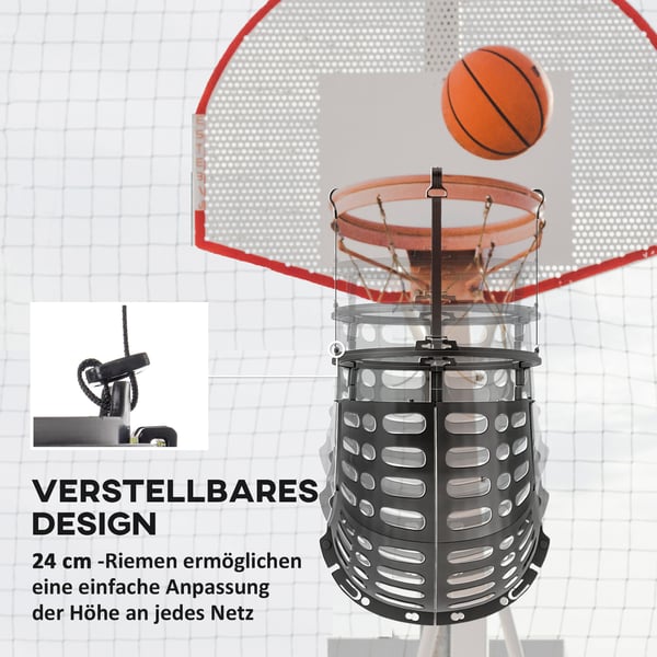 Basketballretur, 35,6x35,6x75,5 cm, Sort