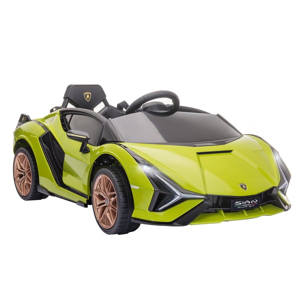 Elektrisk Elbil, Lamborghini SIAN, 108x62x40 cm, Grøn Elektrisk Elbil, Lamborghini SIAN, 108x62x40 cm, Grøn