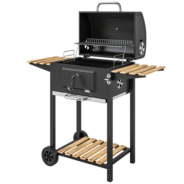 Kulgrill, 112x58x107 cm, Sort