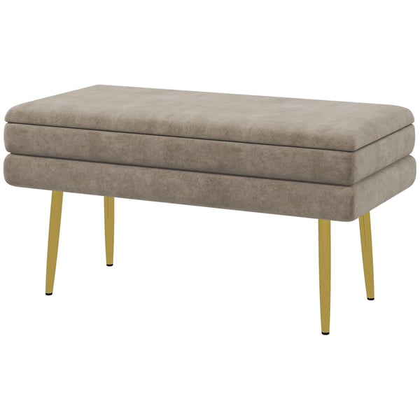 Opbevaringsbænk, 79,5x37,5x43 cm, Beige