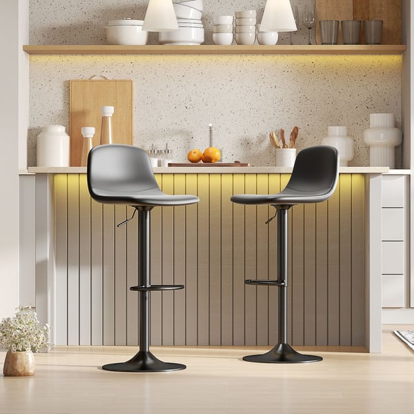 Barstol, 40,5x44x84-104 cm, Svart