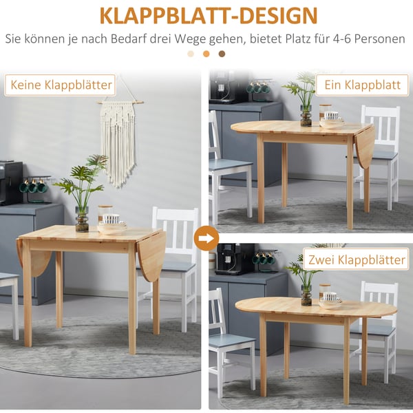Spisebord, 140x70x75 cm, Naturligt Træ
