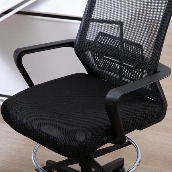 Toimiston tuoli, 64x59x104-124 cm, Musta