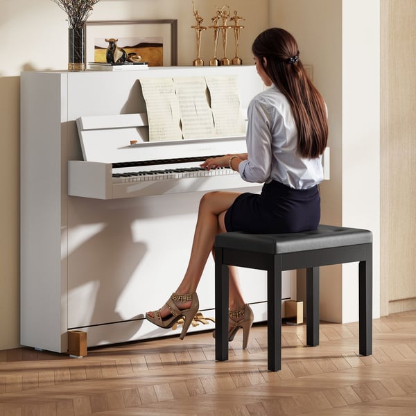 Pianotuoli, 55x34x50 cm, Musta