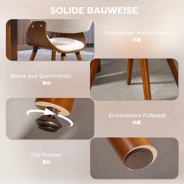Matstol, 62x55x75 cm, Beige