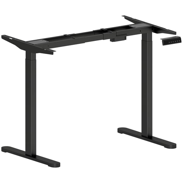 Höj- och sänkbart skrivbordsstativ, 83x45x70-118 cm, svart