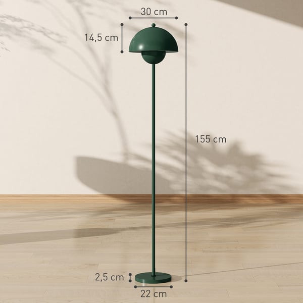 Gulvlampe, 30x155 cm, Grøn