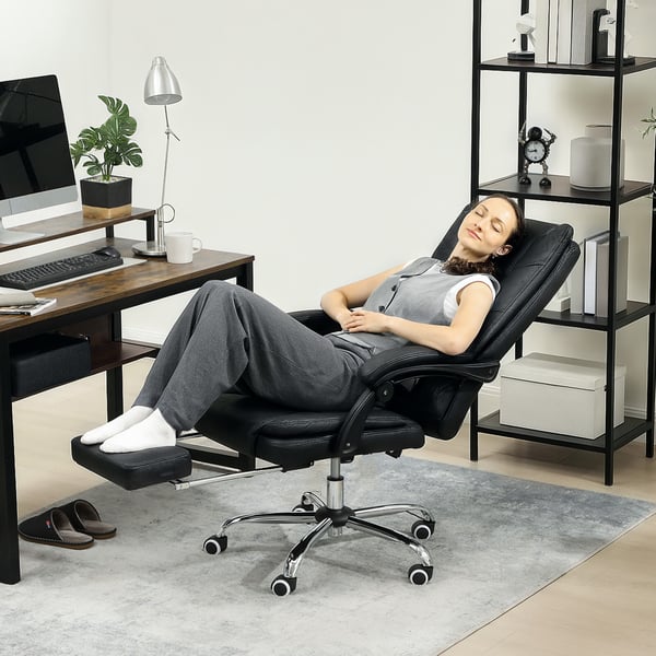 Kontorstol, 64x70x110-118 cm, Sort
