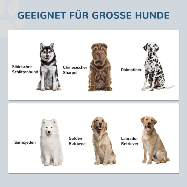 Hævet Hundemadestation, 35,5x60x30 cm, Grå