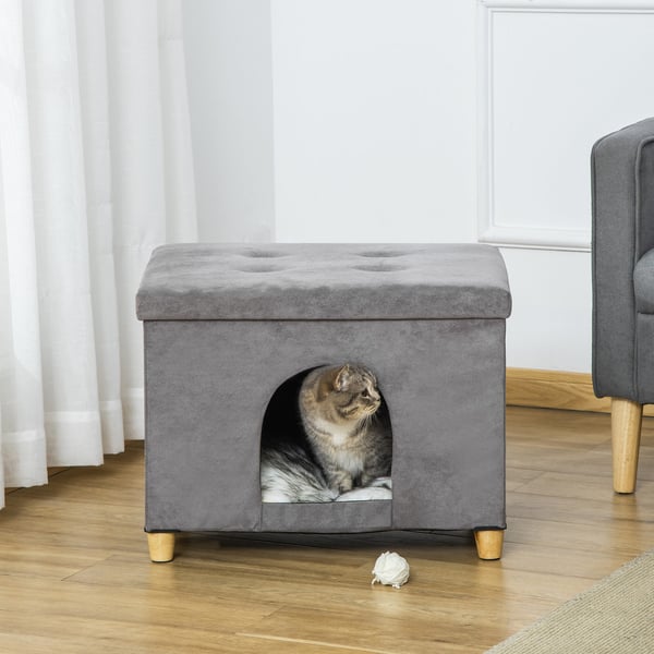 Kattbo, 60x45x44,5 cm, Grå