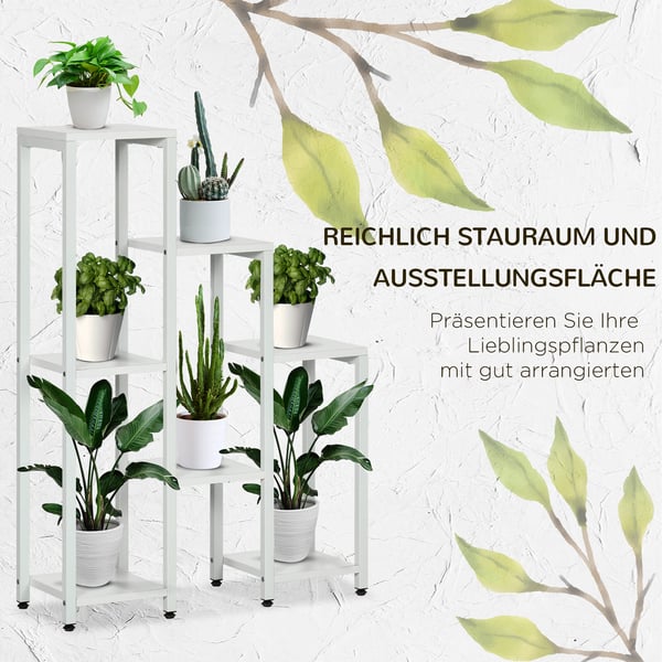 Planteholder, 65x23x94,5 cm, Hvid