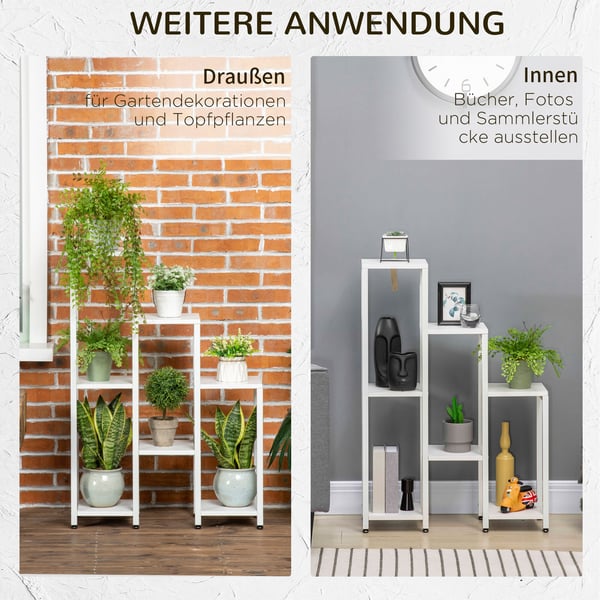 Planteholder, 65x23x94,5 cm, Hvid