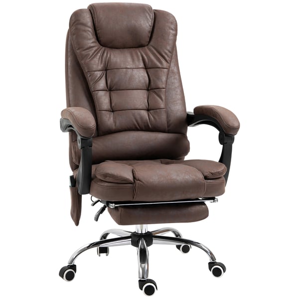 Kontorstol, 65x138x98-104 cm, Brun