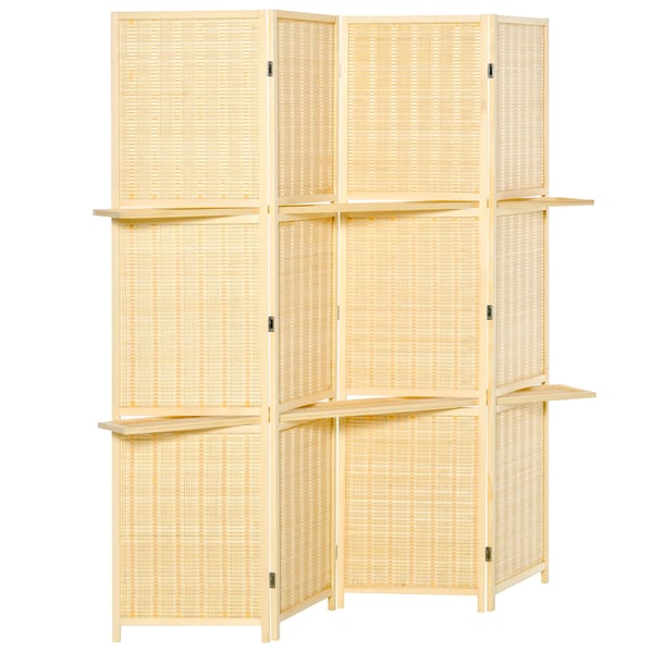 Huoneenjakaja, bambu, 180x1,9x180 cm, luonnollinen