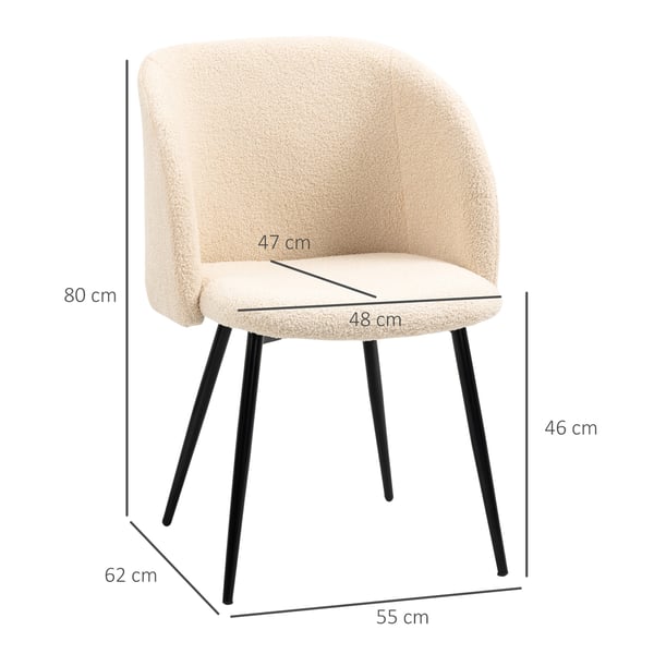 Ruokatuolit 2 kpl, 55x62x80 cm, beige