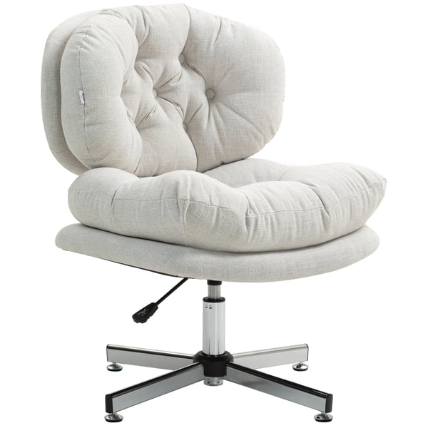 Kontorstol, 65x65x84-94 cm, Creme