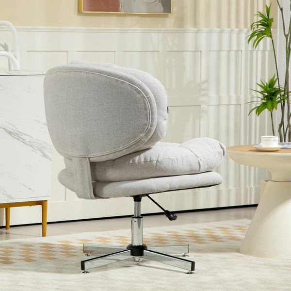 Kontorstol, 65x65x84-94 cm, Creme
