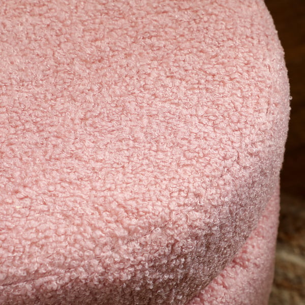 Fotpall, 40 x 45 cm, Rosa