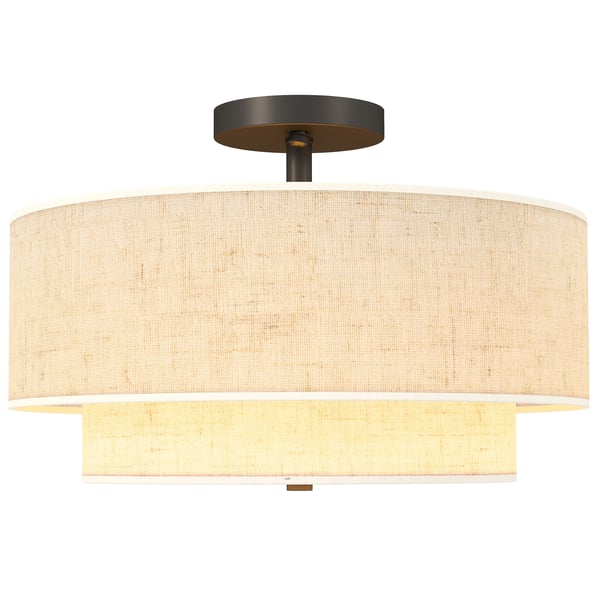 Loftlampe, 40x26 cm, Cremehvid Loftlampe, 40x26 cm, Cremehvid