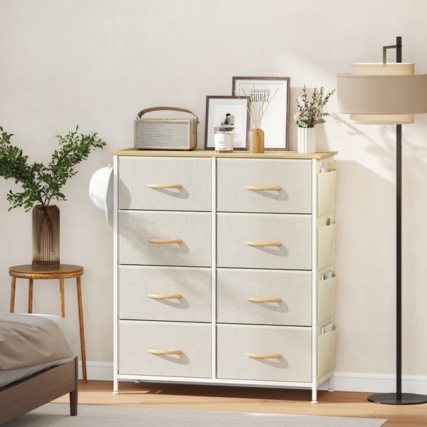 Makuuhuoneen lipasto, 86x30x94,5 cm, beige