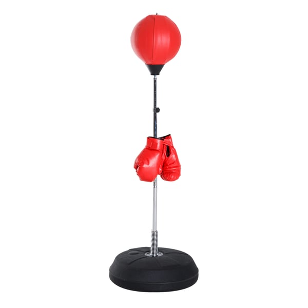 Boxbollset, 43x43x126-144 cm, Röd