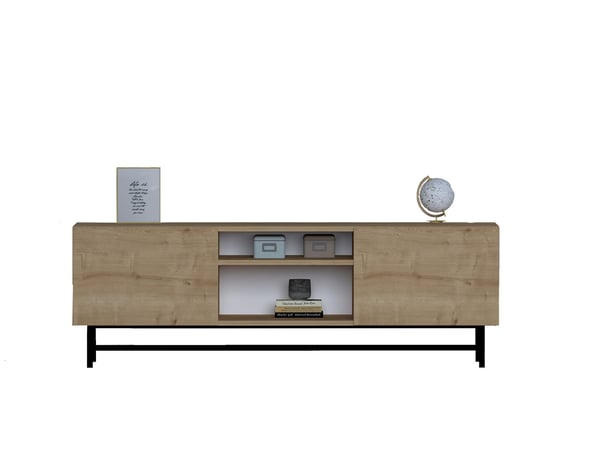 Tv-bord, 150 x 50 x 40 cm, safirbrun