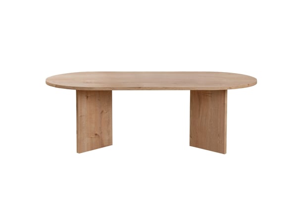 Ovalt sofabord, Sable, 119x40x60 cm, brun