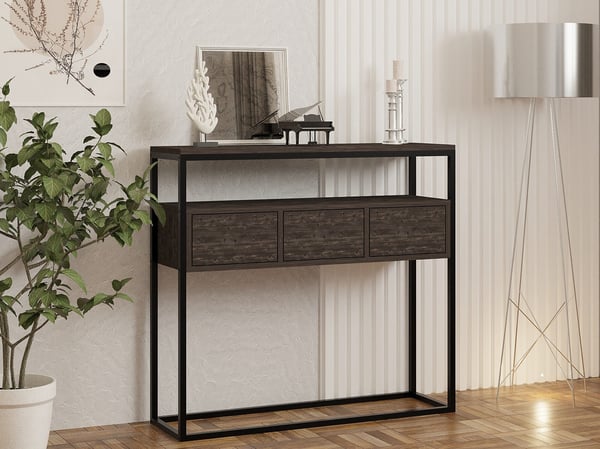 Konsolbord, Guarda, 100x90x29 cm, antracit