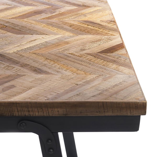 Herringbone-konsolipöytä - Luonnollinen