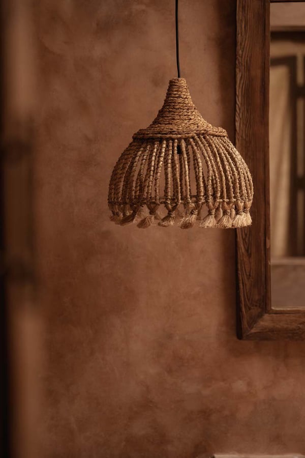 Abaca Tassel Hängande Pendel - Natur - S