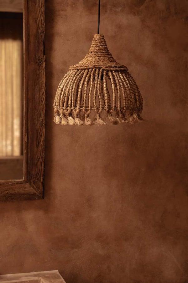 Abaca Tassel Hängande Pendel - Natur - S