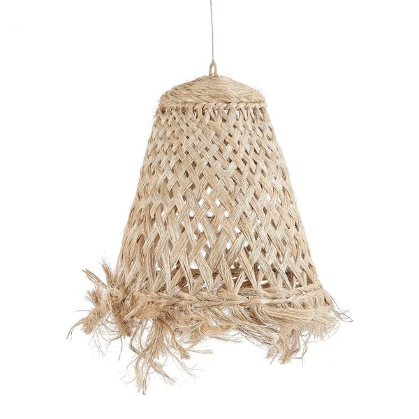 Abaca Jelly Fish Pendel - Naturlig - M