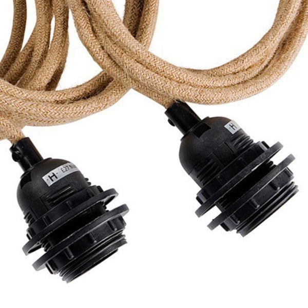 Loftlamper - Naturlig Sort - 3 Fittings