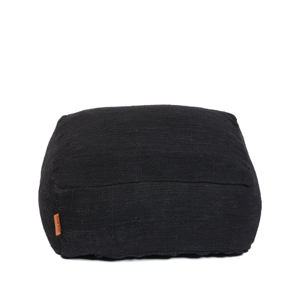 Mukava Pouffe - Musta, 60 x 60 x 25 cm