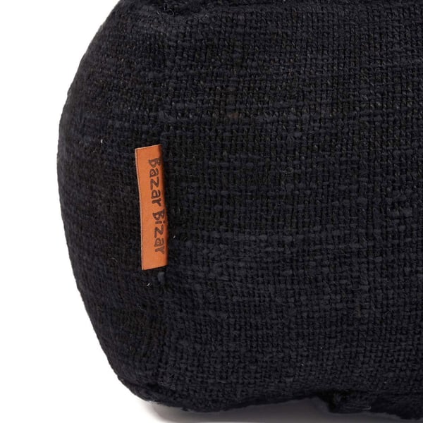 Mukava Pouffe - Musta, 60 x 60 x 25 cm