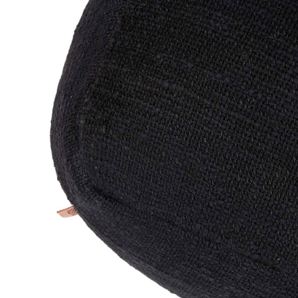 Mukava Pouffe - Musta, 60 x 60 x 25 cm
