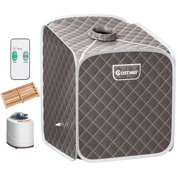 Transportabel Dampsauna Spa, 85x84x106 cm, Sort