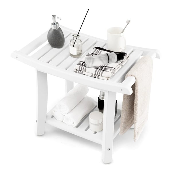 Brusestol, 60.96x34.29x48.26 cm, Hvid