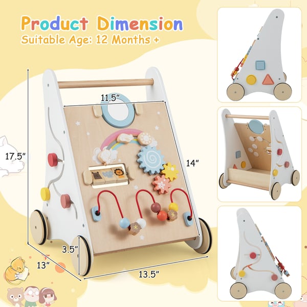 Baby Walker, 34×33×44 cm, Hvid