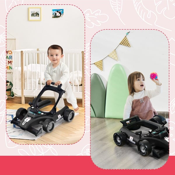Baby Walker, 73x61x51.5/53.5/55.5 cm, Sort
