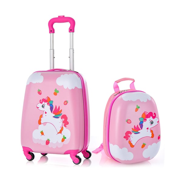 Børns kuffertsæt til håndbagage, 32×23×48 cm, 25×11×33 cm, Multifarvet Børns kuffertsæt til håndbagage, 32×23×48 cm, 25×11×33 cm, Multifarvet